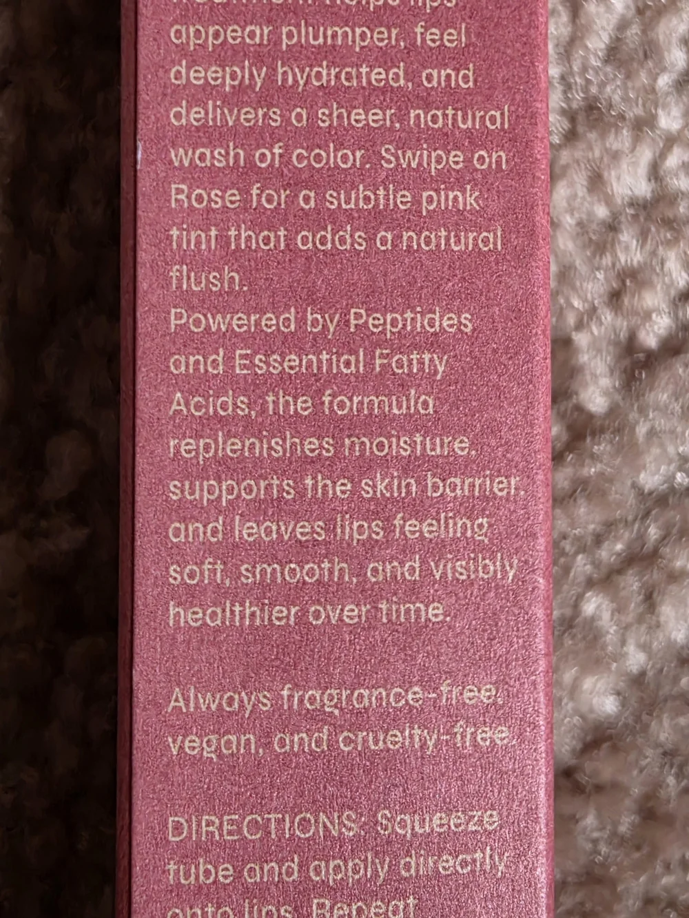 Facile Lip Jelly Tint Lip Treatment .5fl Oz Rose Pink $14 NIB